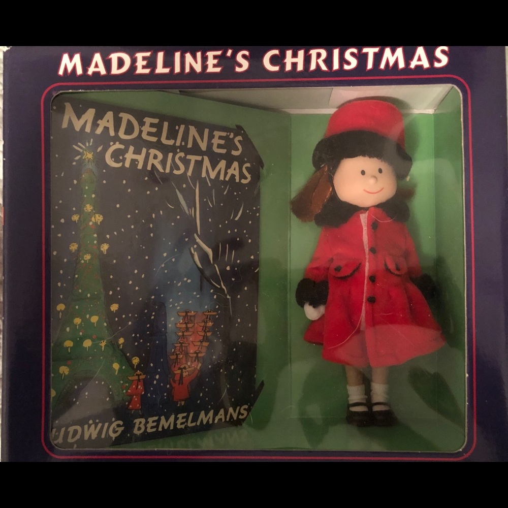 NWT original Madeline’s Christmas book/doll set